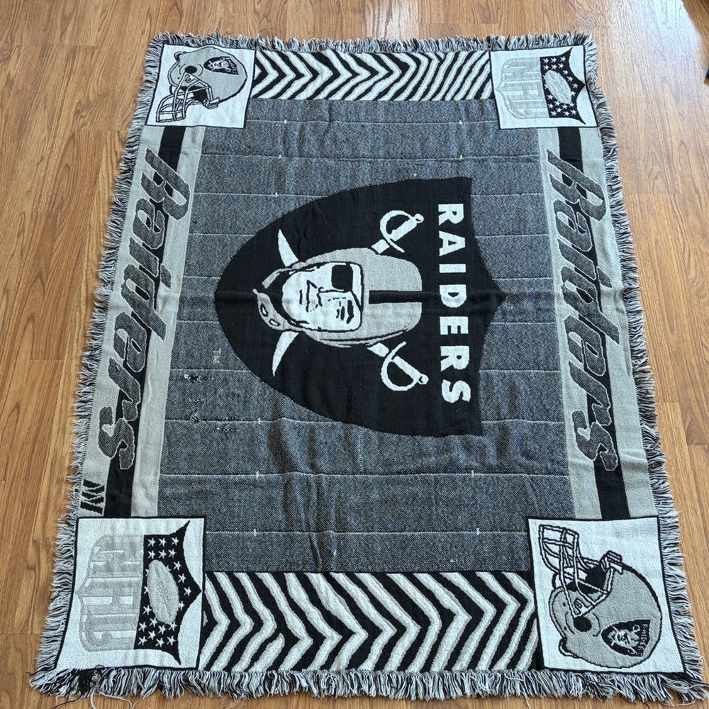 NFL Raiders Blanket Throw Blanket Las Vegas Raiders